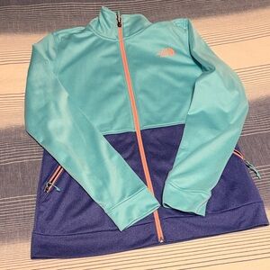 Women’s The North Face Aqua and Navy Full-Zip Jacket